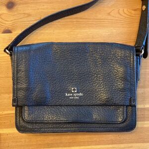 Kate Spade Black Leather Crossbody Purse